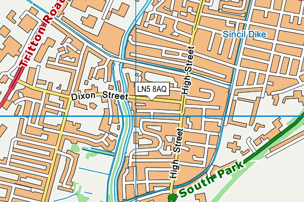 LN5 8AQ map - OS VectorMap District (Ordnance Survey) LN5 8AQ map - OS VectorMap District (Ordnance Survey)