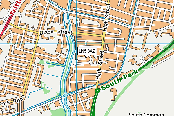 LN5 8AZ map - OS VectorMap District (Ordnance Survey) LN5 8AZ map - OS VectorMap District (Ordnance Survey)