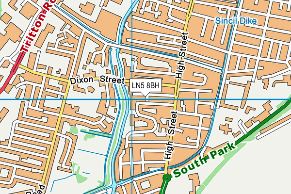 LN5 8BH map - OS VectorMap District (Ordnance Survey) LN5 8BH map - OS VectorMap District (Ordnance Survey)