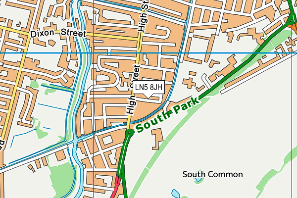 LN5 8JH map - OS VectorMap District (Ordnance Survey) LN5 8JH map - OS VectorMap District (Ordnance Survey)