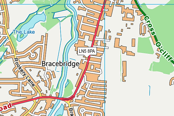 LN5 8PA map - OS VectorMap District (Ordnance Survey) LN5 8PA map - OS VectorMap District (Ordnance Survey)