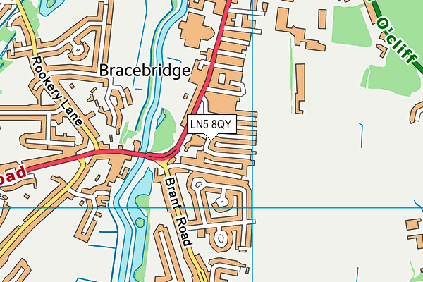 LN5 8QY map - OS VectorMap District (Ordnance Survey) LN5 8QY map - OS VectorMap District (Ordnance Survey)