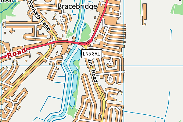 LN5 8RL map - OS VectorMap District (Ordnance Survey) LN5 8RL map - OS VectorMap District (Ordnance Survey)