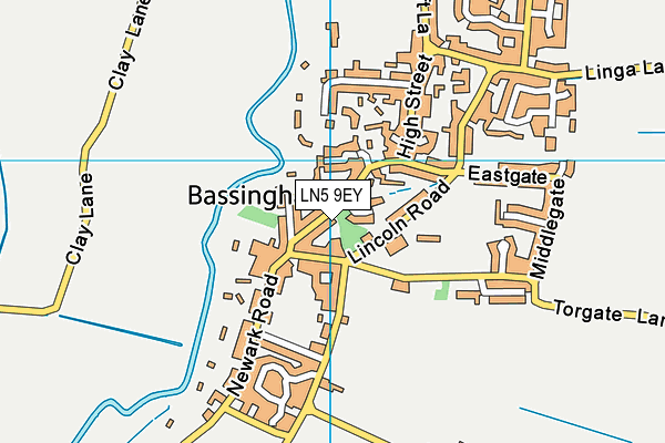 LN5 9EY map - OS VectorMap District (Ordnance Survey) LN5 9EY map - OS VectorMap District (Ordnance Survey)