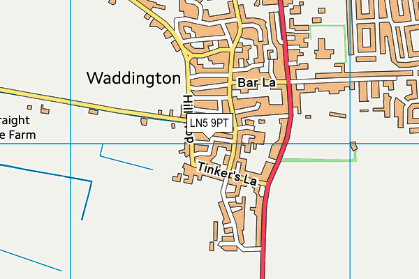 LN5 9PT map - OS VectorMap District (Ordnance Survey) LN5 9PT map - OS VectorMap District (Ordnance Survey)