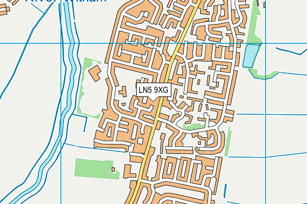 LN5 9XG map - OS VectorMap District (Ordnance Survey) LN5 9XG map - OS VectorMap District (Ordnance Survey)