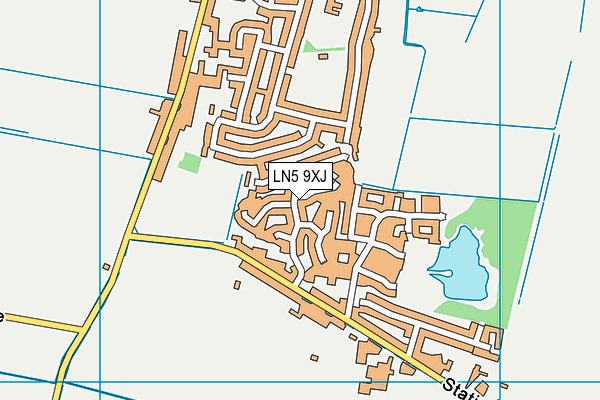 LN5 9XJ map - OS VectorMap District (Ordnance Survey) LN5 9XJ map - OS VectorMap District (Ordnance Survey)