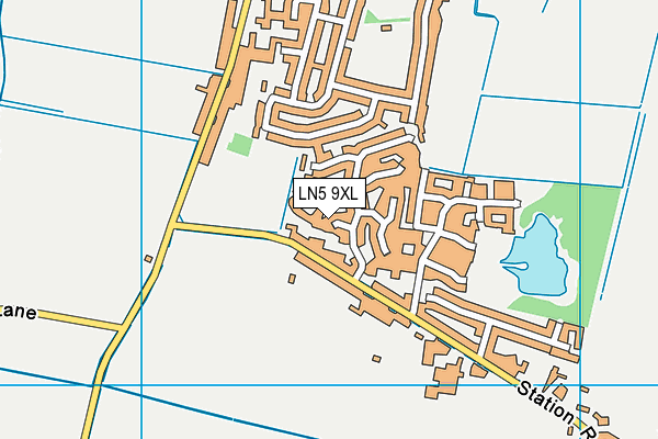 LN5 9XL map - OS VectorMap District (Ordnance Survey) LN5 9XL map - OS VectorMap District (Ordnance Survey)