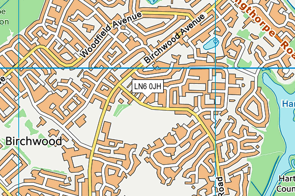 LN6 0JH map - OS VectorMap District (Ordnance Survey) LN6 0JH map - OS VectorMap District (Ordnance Survey)