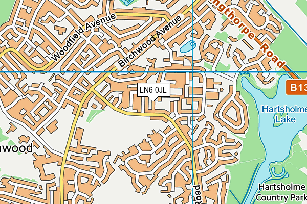 LN6 0JL map - OS VectorMap District (Ordnance Survey) LN6 0JL map - OS VectorMap District (Ordnance Survey)
