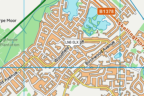LN6 0LX map - OS VectorMap District (Ordnance Survey) LN6 0LX map - OS VectorMap District (Ordnance Survey)