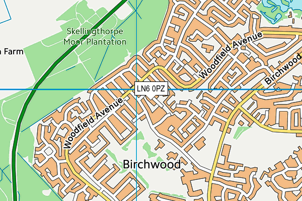 LN6 0PZ map - OS VectorMap District (Ordnance Survey) LN6 0PZ map - OS VectorMap District (Ordnance Survey)