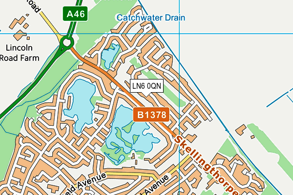 LN6 0QN map - OS VectorMap District (Ordnance Survey) LN6 0QN map - OS VectorMap District (Ordnance Survey)