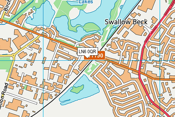 LN6 0QR map - OS VectorMap District (Ordnance Survey)
