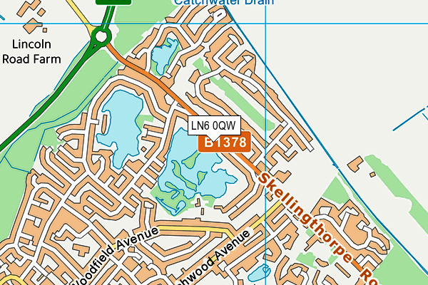 LN6 0QW map - OS VectorMap District (Ordnance Survey) LN6 0QW map - OS VectorMap District (Ordnance Survey)