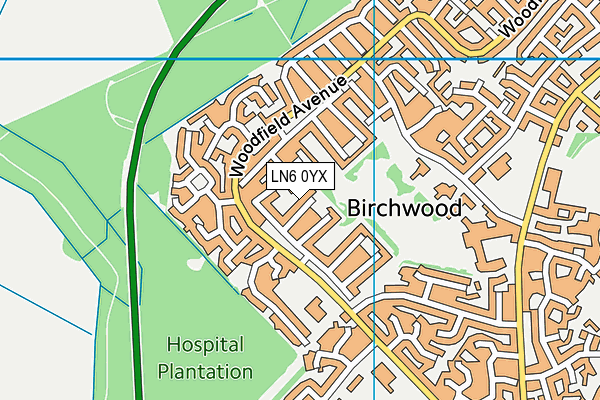 LN6 0YX map - OS VectorMap District (Ordnance Survey) LN6 0YX map - OS VectorMap District (Ordnance Survey)