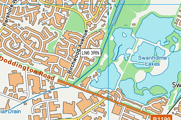 LN6 3RN map - OS VectorMap District (Ordnance Survey) LN6 3RN map - OS VectorMap District (Ordnance Survey)