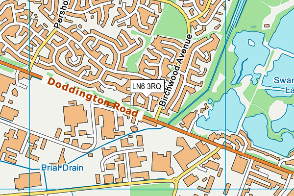 LN6 3RQ map - OS VectorMap District (Ordnance Survey) LN6 3RQ map - OS VectorMap District (Ordnance Survey)
