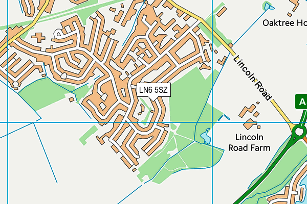 LN6 5SZ map - OS VectorMap District (Ordnance Survey) LN6 5SZ map - OS VectorMap District (Ordnance Survey)