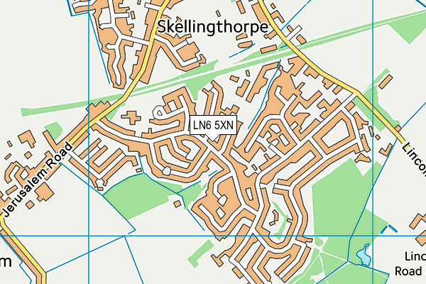 LN6 5XN map - OS VectorMap District (Ordnance Survey) LN6 5XN map - OS VectorMap District (Ordnance Survey)