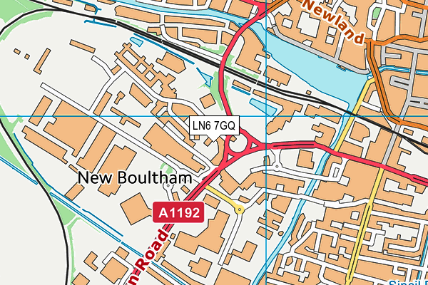 LN6 7GQ map - OS VectorMap District (Ordnance Survey) LN6 7GQ map - OS VectorMap District (Ordnance Survey)