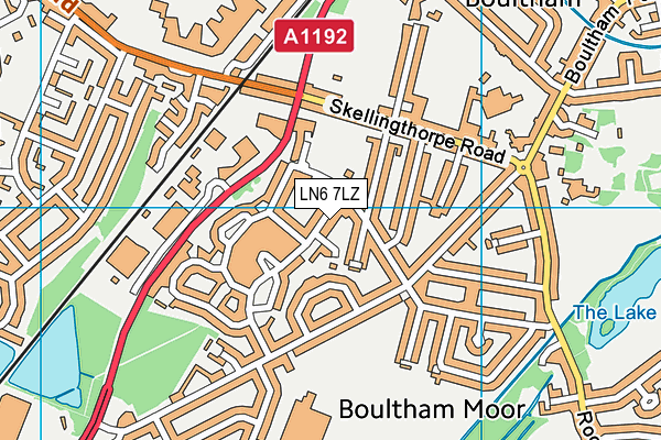 LN6 7LZ map - OS VectorMap District (Ordnance Survey) LN6 7LZ map - OS VectorMap District (Ordnance Survey)