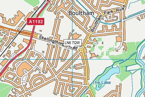 LN6 7QW map - OS VectorMap District (Ordnance Survey) LN6 7QW map - OS VectorMap District (Ordnance Survey)