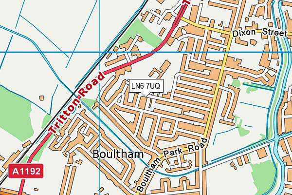 LN6 7UQ map - OS VectorMap District (Ordnance Survey) LN6 7UQ map - OS VectorMap District (Ordnance Survey)