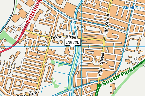 LN6 7XL map - OS VectorMap District (Ordnance Survey) LN6 7XL map - OS VectorMap District (Ordnance Survey)