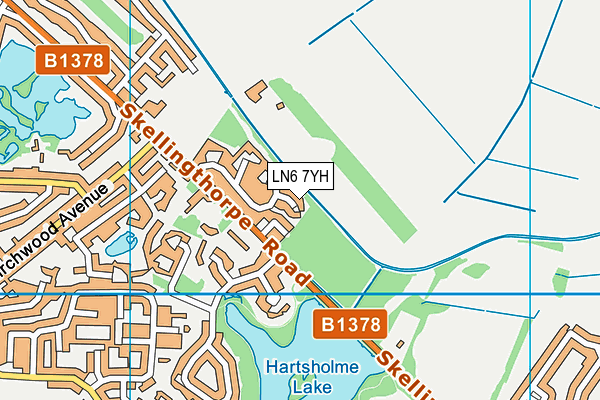 LN6 7YH map - OS VectorMap District (Ordnance Survey) LN6 7YH map - OS VectorMap District (Ordnance Survey)