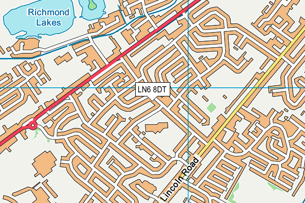LN6 8DT map - OS VectorMap District (Ordnance Survey) LN6 8DT map - OS VectorMap District (Ordnance Survey)