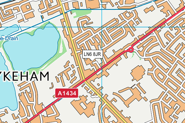 LN6 8JR map - OS VectorMap District (Ordnance Survey) LN6 8JR map - OS VectorMap District (Ordnance Survey)