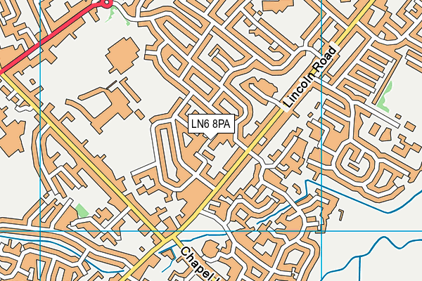 LN6 8PA map - OS VectorMap District (Ordnance Survey) LN6 8PA map - OS VectorMap District (Ordnance Survey)