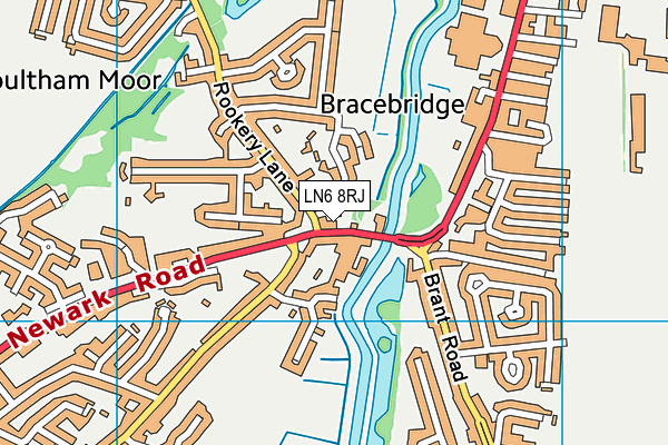 LN6 8RJ map - OS VectorMap District (Ordnance Survey) LN6 8RJ map - OS VectorMap District (Ordnance Survey)