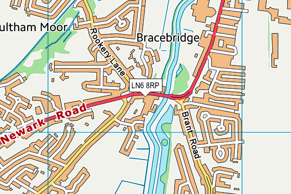 LN6 8RP map - OS VectorMap District (Ordnance Survey) LN6 8RP map - OS VectorMap District (Ordnance Survey)