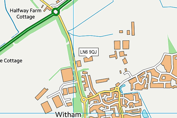 LN6 9QJ map - OS VectorMap District (Ordnance Survey) LN6 9QJ map - OS VectorMap District (Ordnance Survey)