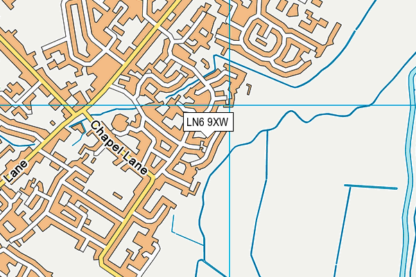 LN6 9XW map - OS VectorMap District (Ordnance Survey) LN6 9XW map - OS VectorMap District (Ordnance Survey)
