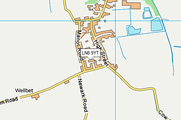 LN6 9YT map - OS VectorMap District (Ordnance Survey) LN6 9YT map - OS VectorMap District (Ordnance Survey)