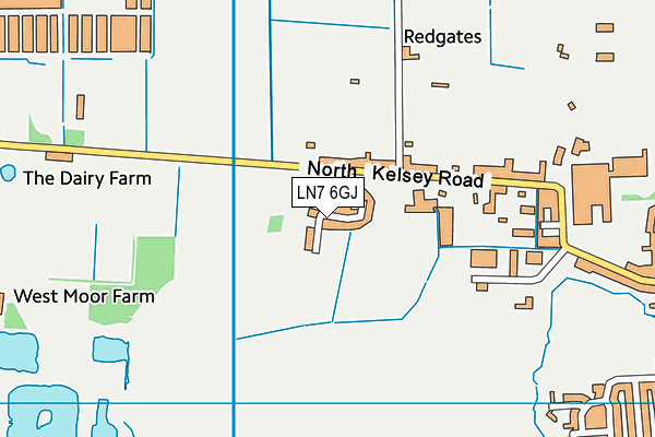 LN7 6GJ map - OS VectorMap District (Ordnance Survey) LN7 6GJ map - OS VectorMap District (Ordnance Survey)
