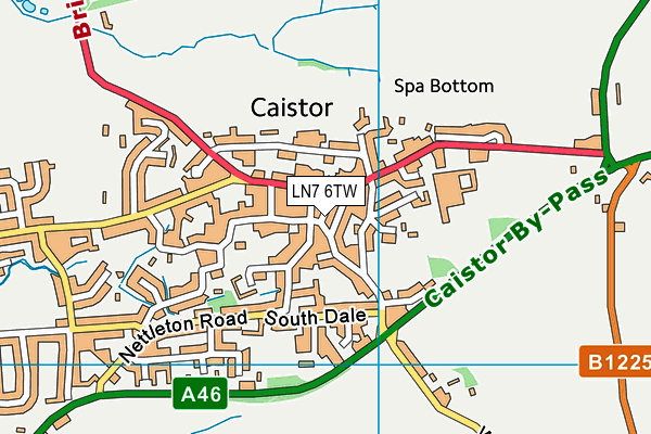 LN7 6TW map - OS VectorMap District (Ordnance Survey) LN7 6TW map - OS VectorMap District (Ordnance Survey)