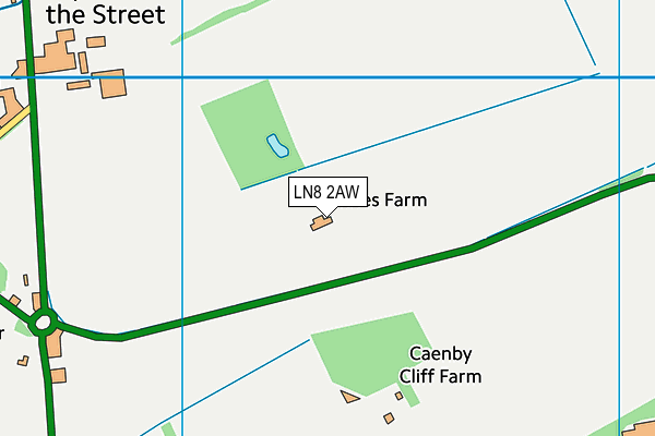LN8 2AW map - OS VectorMap District (Ordnance Survey) LN8 2AW map - OS VectorMap District (Ordnance Survey)