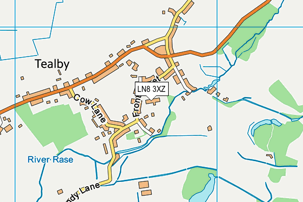 LN8 3XZ map - OS VectorMap District (Ordnance Survey)