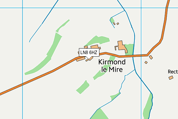 LN8 6HZ map - OS VectorMap District (Ordnance Survey)