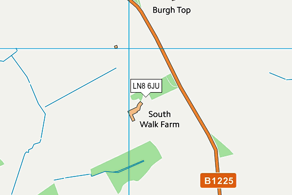 LN8 6JU map - OS VectorMap District (Ordnance Survey) LN8 6JU map - OS VectorMap District (Ordnance Survey)