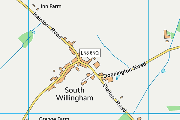 LN8 6NQ map - OS VectorMap District (Ordnance Survey)