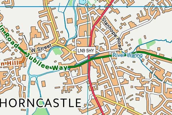 LN9 5HY map - OS VectorMap District (Ordnance Survey)