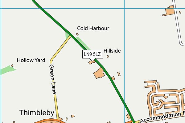 LN9 5LZ map - OS VectorMap District (Ordnance Survey) LN9 5LZ map - OS VectorMap District (Ordnance Survey)