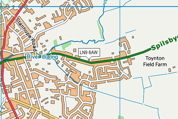 LN9 6AW map - OS VectorMap District (Ordnance Survey) LN9 6AW map - OS VectorMap District (Ordnance Survey)
