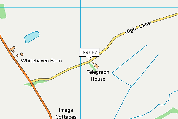 LN9 6HZ map - OS VectorMap District (Ordnance Survey)