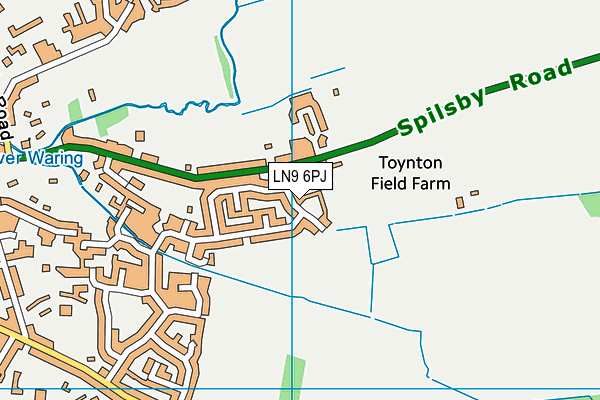 LN9 6PJ map - OS VectorMap District (Ordnance Survey) LN9 6PJ map - OS VectorMap District (Ordnance Survey)